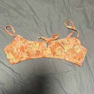 Balconette style floral bikini top